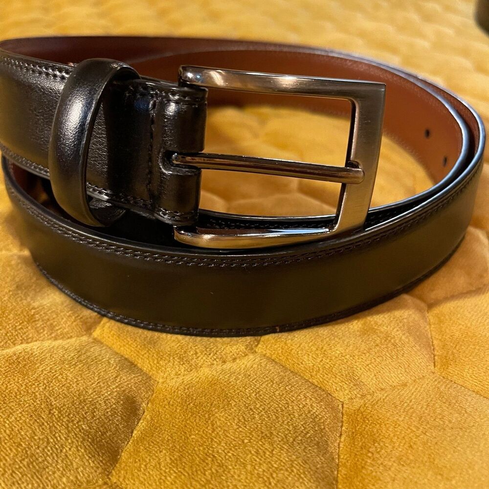 Original Penguin leather belt 38/black